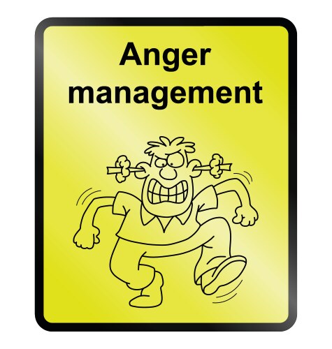 Anger management Royalty Free Vector Image - VectorStock