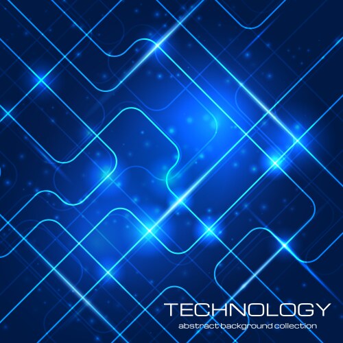Abstract yellow technology background Royalty Free Vector