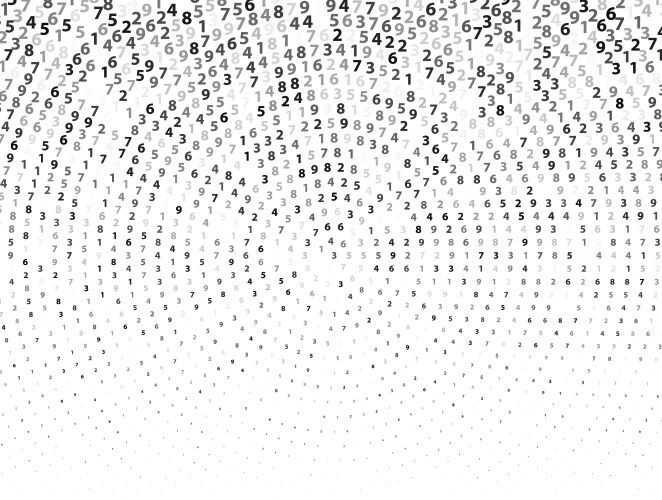 Data Streams & Numeric Patterns vector image