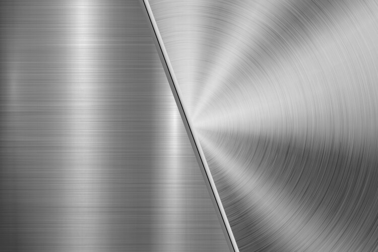 Blue metal background stainless steel texture Vector Image