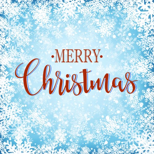 Snowy Christmas Background Vector Image