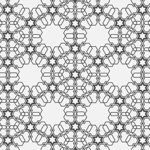 Delicate pattern in islamic style Royalty Free Vector Image
