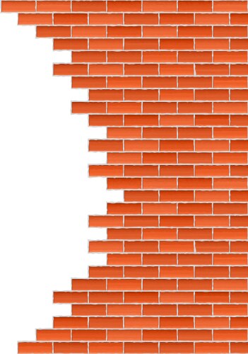Old white brick wall Royalty Free Vector Image