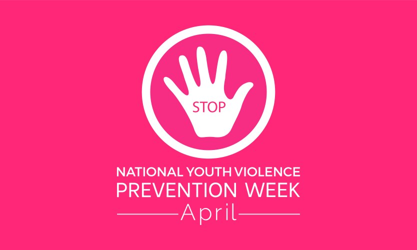National Youth Violence Prevention Week Observed Vector Image
