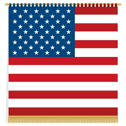 Usa wall hanging vector image