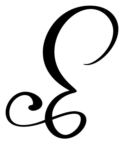 Cursive E Letter Vector Images (over 140)