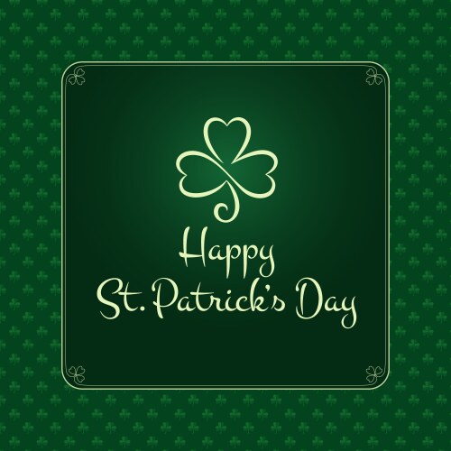 St patrick stamp Royalty Free Vector Image - VectorStock