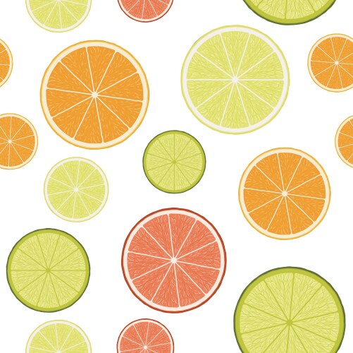 Seamless fruits background Royalty Free Vector Image