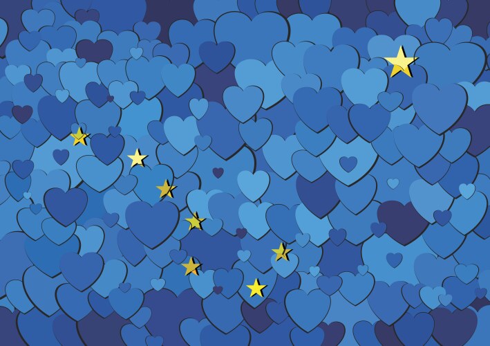 Alaska Hearts Mosaic Flag Vector Image