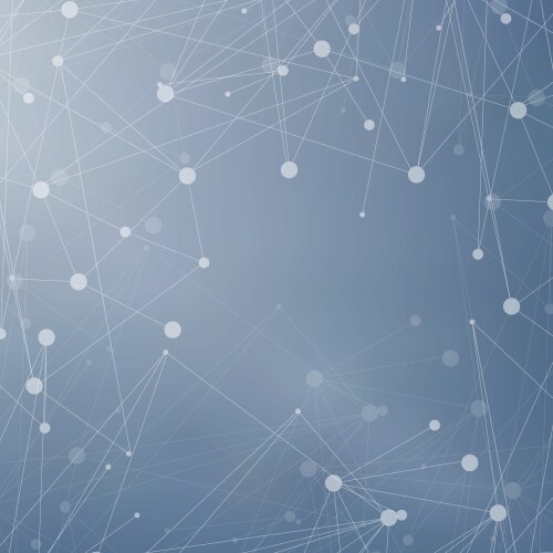 Geometric abstract background with connected line vector image