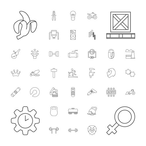 37 power icons Royalty Free Vector Image - VectorStock