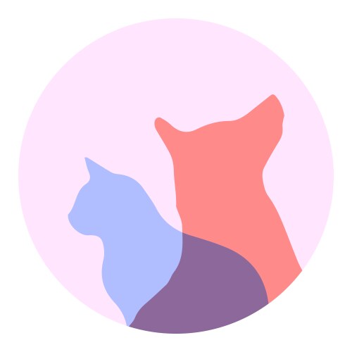 Veterinary logo for pet shop Vector Image