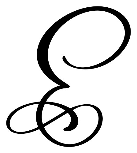 Cursive E Vector Images (over 140)