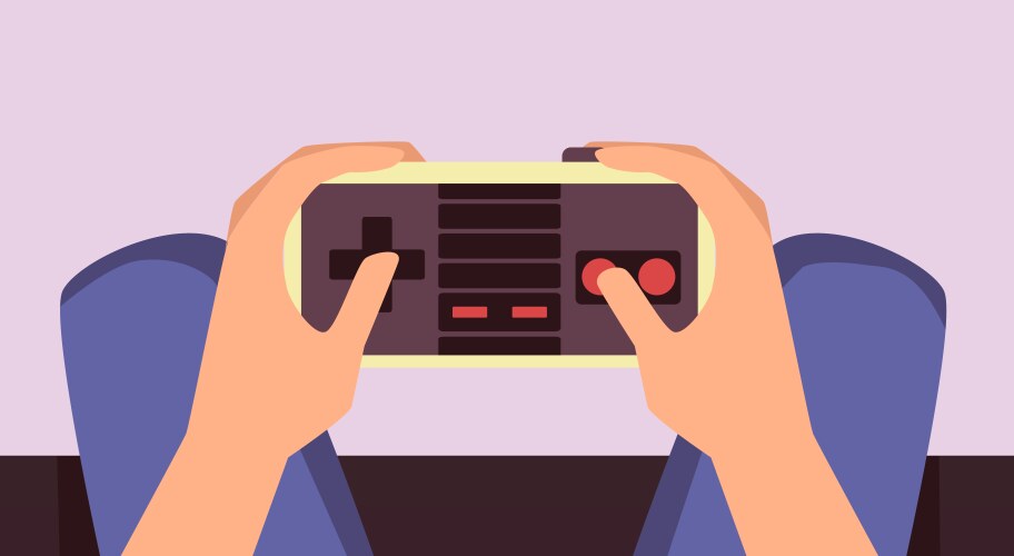 Game controller joystick vektorbild