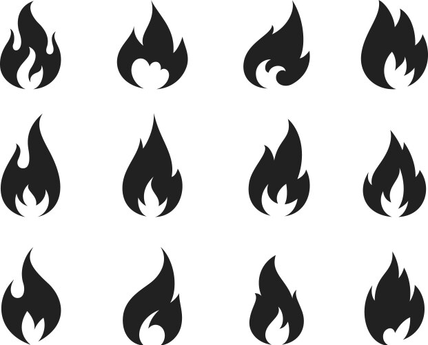 Black Flame Symbol Vector Images (over 180,000)