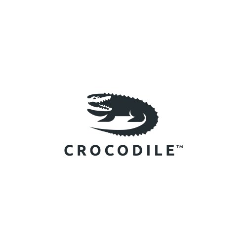 Crocodile logo template vector image