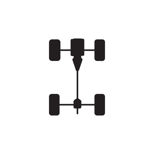 Frame chassis symbol sign isolate on white – Royalty-Free Vector ...