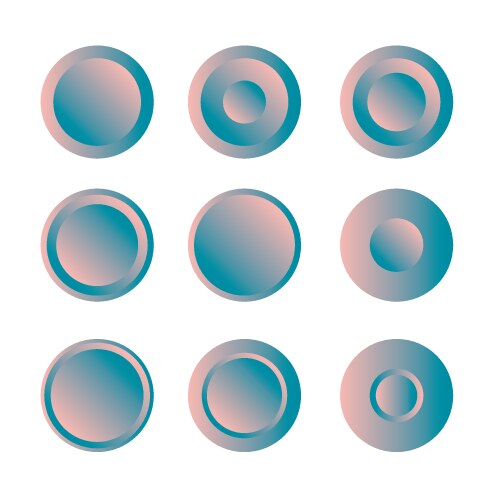 Buttons white set background Royalty Free Vector Image