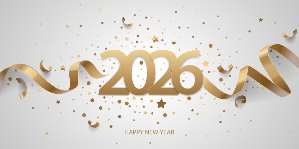 Happy new year 2026 Royalty Free Vector Image VectorStock