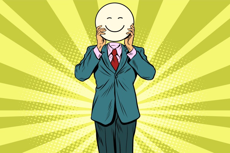 Joy smile man smiley emoji face vector image