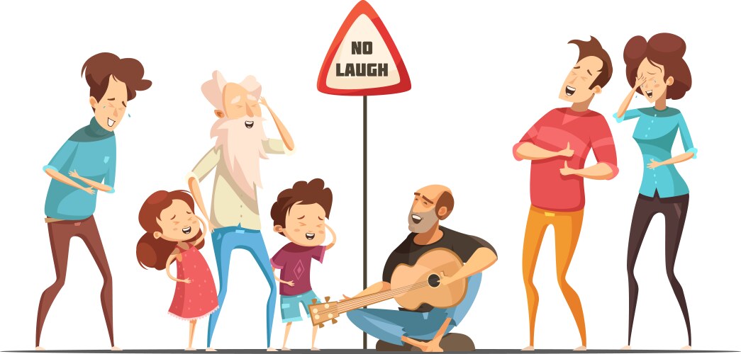 Families friends hilarious moments vector image