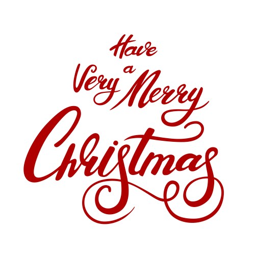 merry christmas card vector image vector image