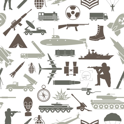 Flat army elements template – Royalty-Free Vector | VectorStock