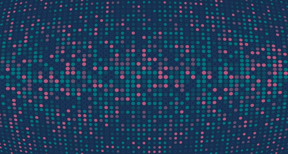 Abstract technology dots colors pattern vector image