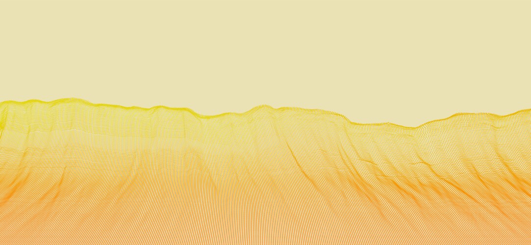 Array with dynamic particles futuristic vector image