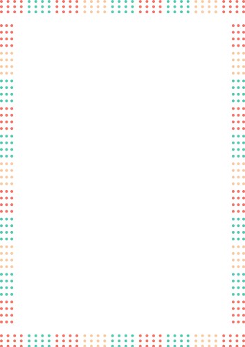 Doodle square frame with colorful elements trendy Vector Image