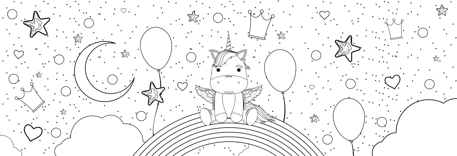 Fantastic unicorn Vector Image