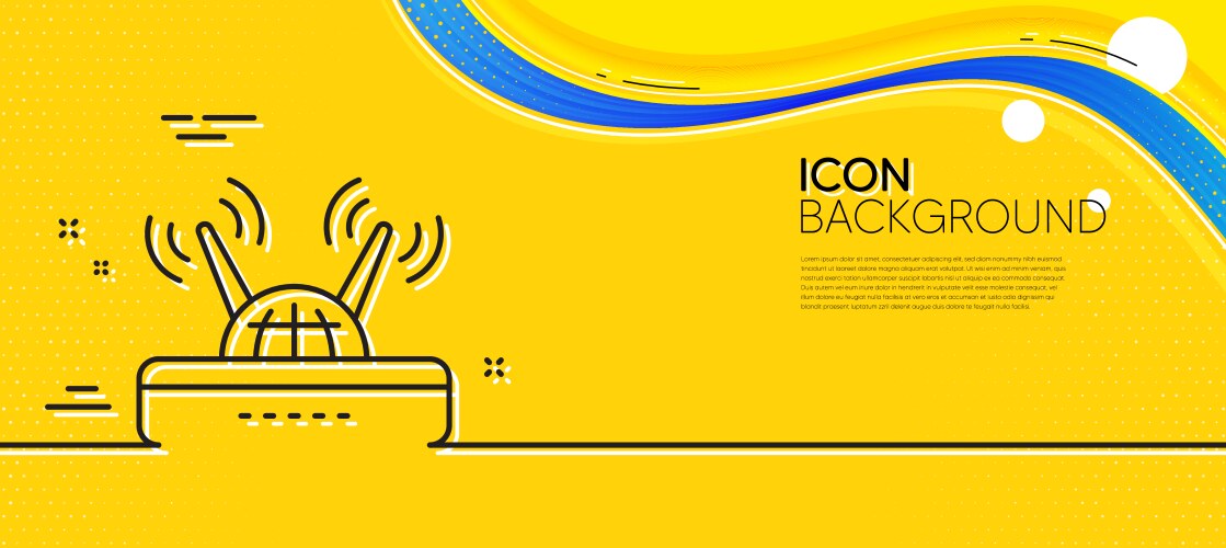Wifi router line icon computer component sign vektorbild