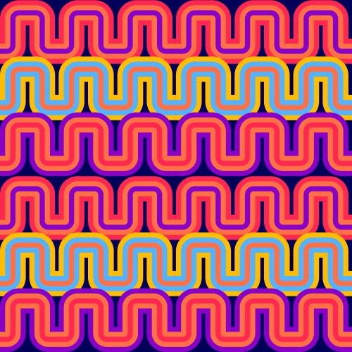 Colorful psychedelic seamless pattern Royalty Free Vector