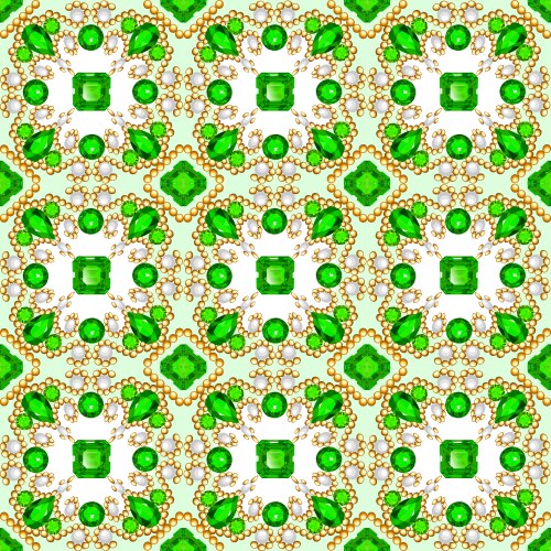 Background seamless with pattern and gems vektorbild