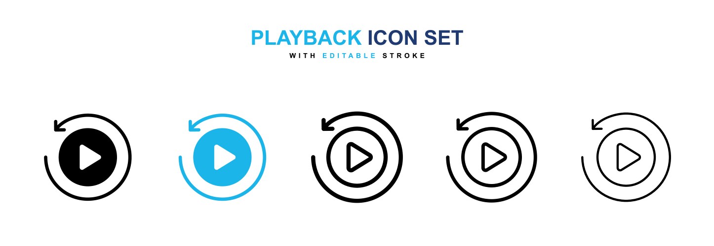 Replay Button Icon Vector Images (over 1,100)
