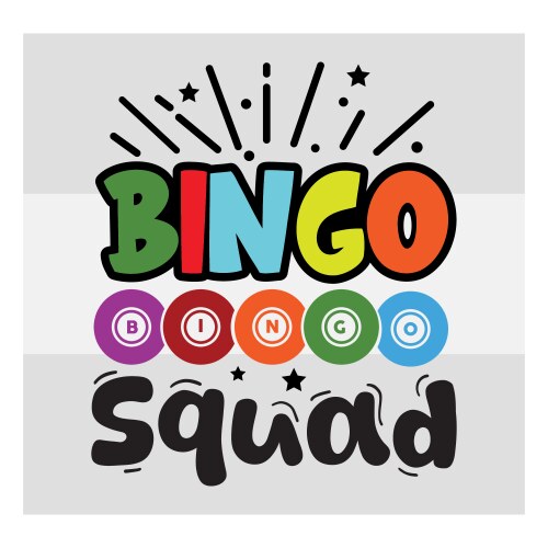 Bingo king svg tshirt design typography Vector Image