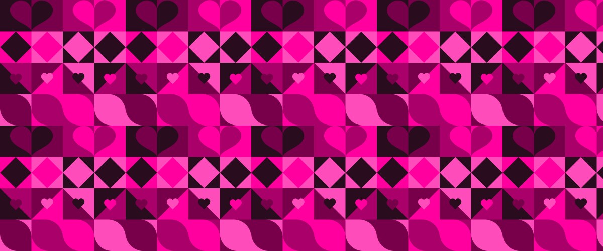 Geometric pattern background with scandinavian vector image