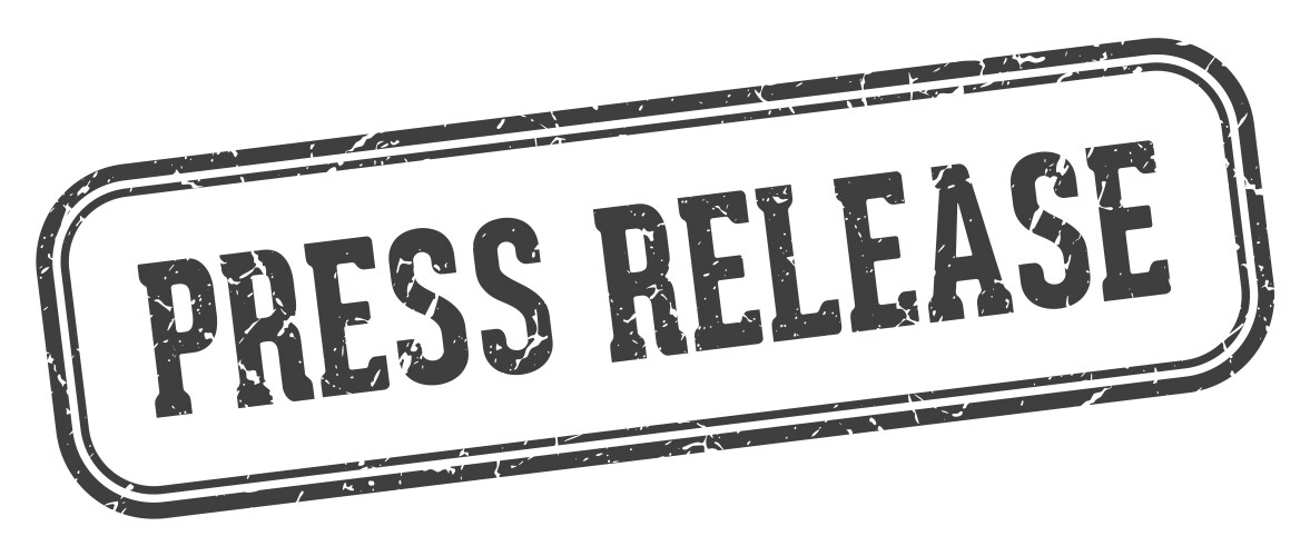 Press release rectangular sign stamp – Royalty-Free Vector | VectorStock
