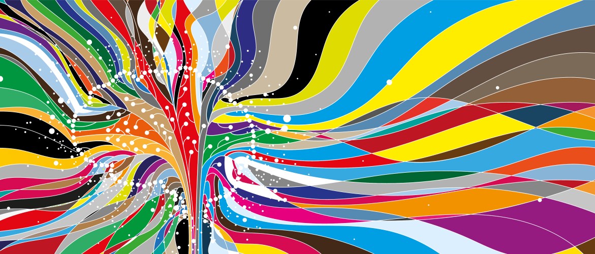 Abstract artificial intelligence cloud computing vector image