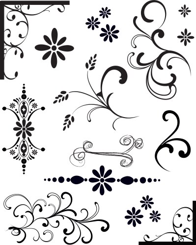 Decorative ornaments Royalty Free Vector Image