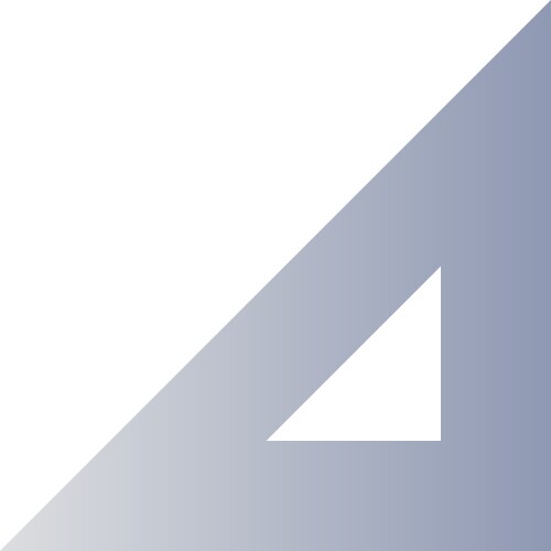 Rectangle ruler flat gradient two-color ui icon vector image