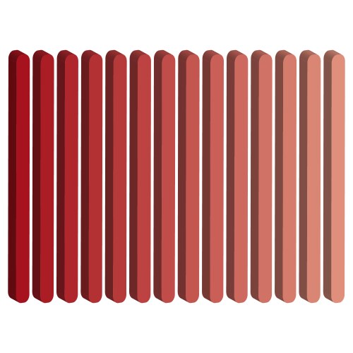 Red tone columns gradient form soft stripe icon vector image