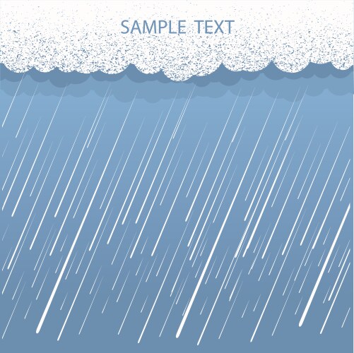 Background with rain Royalty Free Vector Image