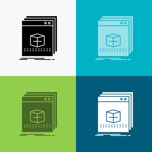 Software app application file program icon over vector image