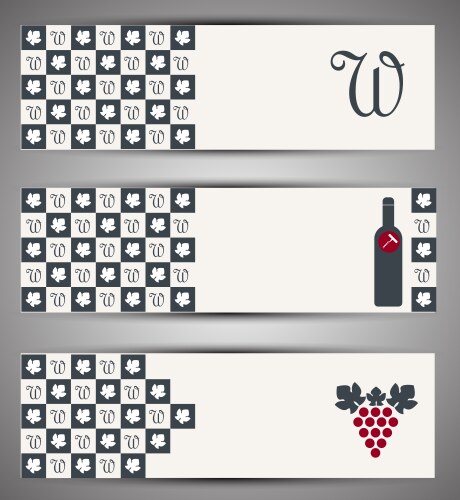 Web wine banner vector image