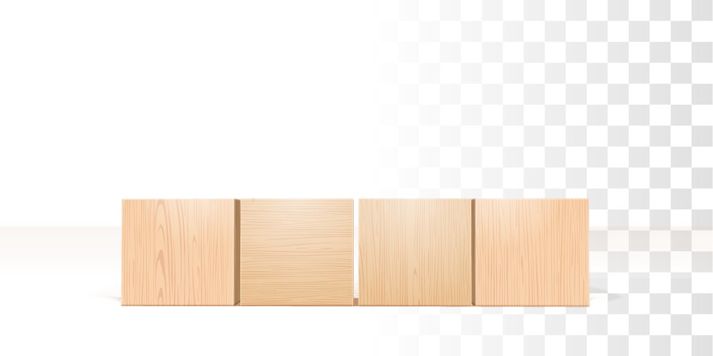 wooden blocks 3d vector