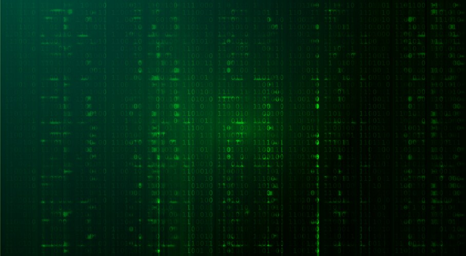 Matrix Digital Binary Code Background vector image