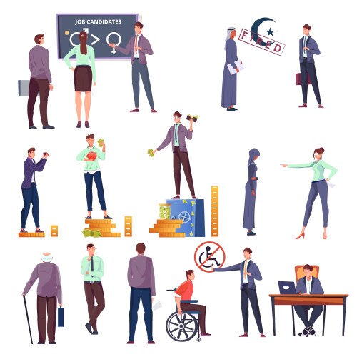 Gender stereotypes concept men and women have – Royalty-Free Vector ...