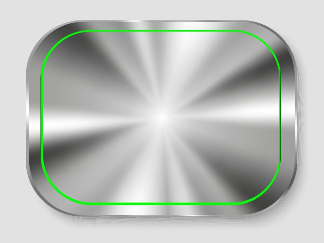 Metallic Button Royalty Free Vector Image - VectorStock