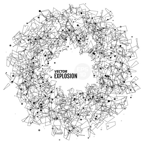 Abstract sand explosion Royalty Free Vector Image